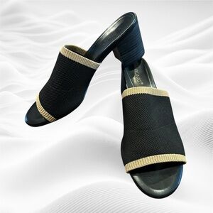 Vionic Fleur Mule Slide Sandals Size‎ 11 Black Tan